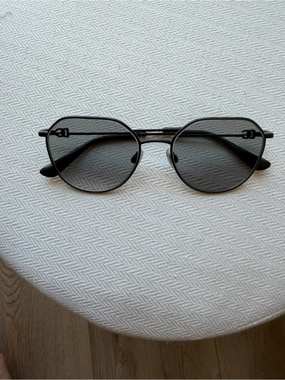 Dolce & Gabbana DG1348 Black Metal Optical Glasses Frames 54 Italy